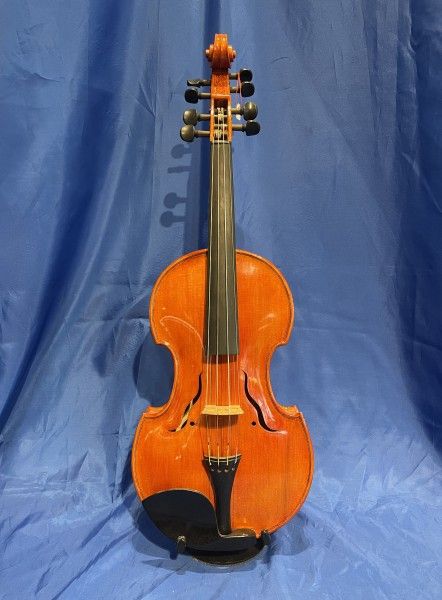 Violon d'amour Physalis fabriqué par Hugo Abecassis, vue de face